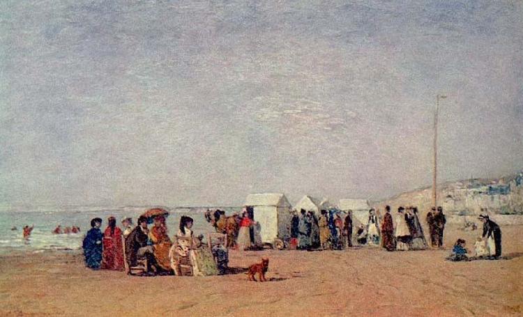 Eugene Boudin Strand von Trouville oil painting picture